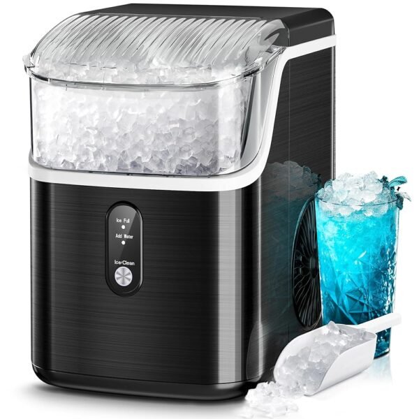 Kismile Nugget Ice Makers Countertop,Portable Ice Maker Machine with Crushed Ice, 35lbs/Day,One-Click Operation,Self-Cleaning Countertop Ice Machine,Pellet Ice Maker Countertop... Kismile Nugget Ice Makers Countertop,Portable Ice Maker Machine with Crushed Ice, 35lbs/Day,One-Click Operation,Self-Cleaning Countertop Ice Machine,Pellet Ice Maker Countertop...